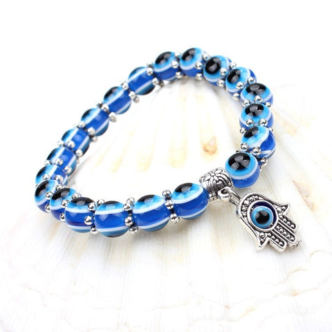 Evil Eye hand bracelet to protect you from bad Karma