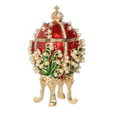 Beautiful Russian Faberge Egg Jewelry Box