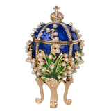 Beautiful Russian Faberge Egg Jewelry Box